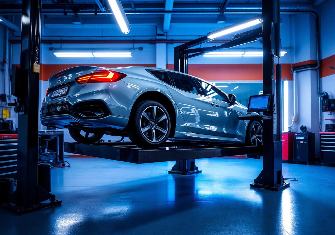 Auto en diagnóstico automotriz